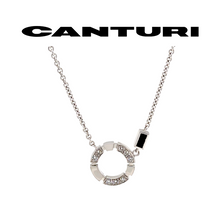 Load image into Gallery viewer, Canturi 18ct White Gold Regina Necklace 0.25ct 6.2g