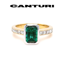 Load image into Gallery viewer, Canturi Zambian Emerald Ring 1.35ct
