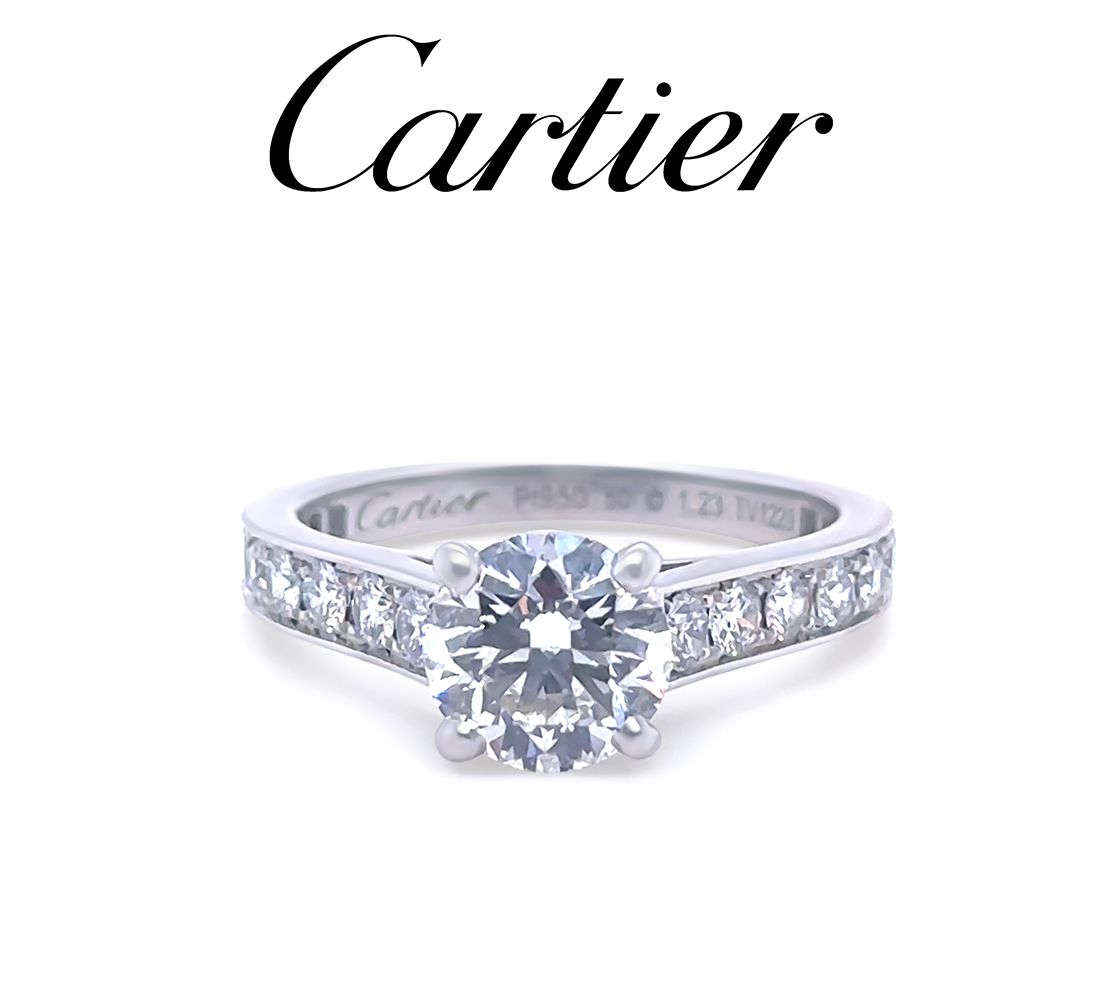 Cartier Platinum 1895 Solitaire Engagement Ring Sell