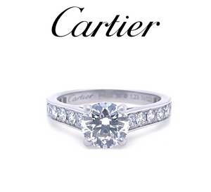 Cartier Platinum 1895 Solitaire Engagement Ring Sell