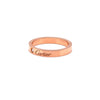 Cartier 18ct Rose Gold C de Cartier Diamond Wedding Band Ring 0.03ct 4g