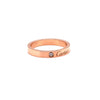 Cartier 18ct Rose Gold C de Cartier Diamond Wedding Band Ring 0.03ct 4g