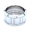 Cartier 18ct White Gold Tank Française Ring 14.81g