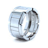 Cartier 18ct White Gold Tank Française Ring 14.81g