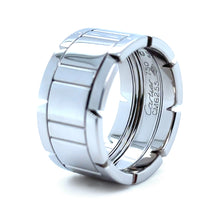 Load image into Gallery viewer, Cartier 18ct White Gold Tank Française Ring 14.81g