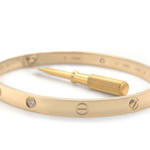 Load image into Gallery viewer, Cartier 18ct Yellow Gold Love Diamond Bracelet Classic Model 0.42ct