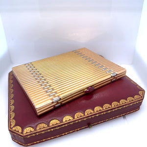 cartier cigarette case vintage Beautiful Monogrammed Cartier The Geneva Watch Auction: