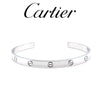 Cartier 18ct White Gold LOVE Cuff Bracelet 27.7g