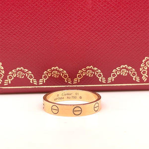 Cartier 18ct Yellow Gold Love Wedding Band 3.19g