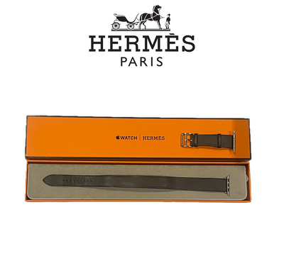 Hermès Double Tour 41mm Attelage Apple Watch Band (Black)