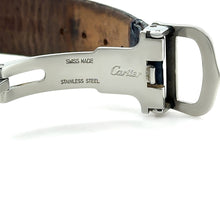 Load image into Gallery viewer, Cartier Tank Must Silver Quartz Watch Green Strap