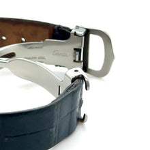 Load image into Gallery viewer, Cartier Tank Must Silver Quartz Watch Green Strap