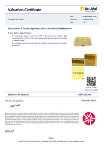 Cartier 18ct Gold and Ruby Cigarette Case 245.18g