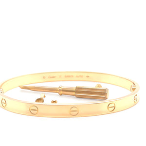 Cartier 18ct Yellow Gold Love Bracelet Classic Model 39.06g