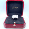 Cartier 18ct White Gold Tank Française Ring 14.81g
