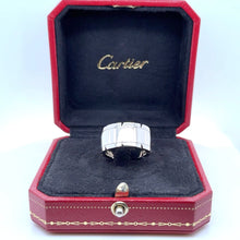 Load image into Gallery viewer, Cartier 18ct White Gold Tank Française Ring 14.81g