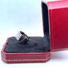 Cartier 18ct White Gold Tank Française Ring 14.81g