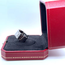 Load image into Gallery viewer, Cartier 18ct White Gold Tank Française Ring 14.81g