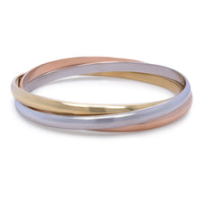 Load image into Gallery viewer, Cartier 18ct Tri-Colour Gold Trinity Bracelet 63g