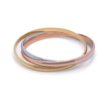 Load image into Gallery viewer, Cartier 18ct Tri-Colour Gold Trinity Bracelet 63g