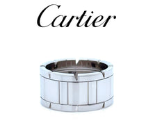 Load image into Gallery viewer, Cartier 18ct White Gold Tank Française Ring 14.81g