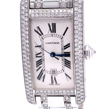Load image into Gallery viewer, Cartier 18ct White Gold Tank Américaine Diamond Watch 3.62ct