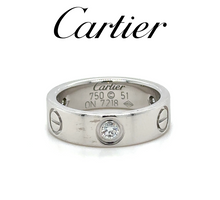 Load image into Gallery viewer, Cartier Love Ring with 3 Diamonds 0.25ct