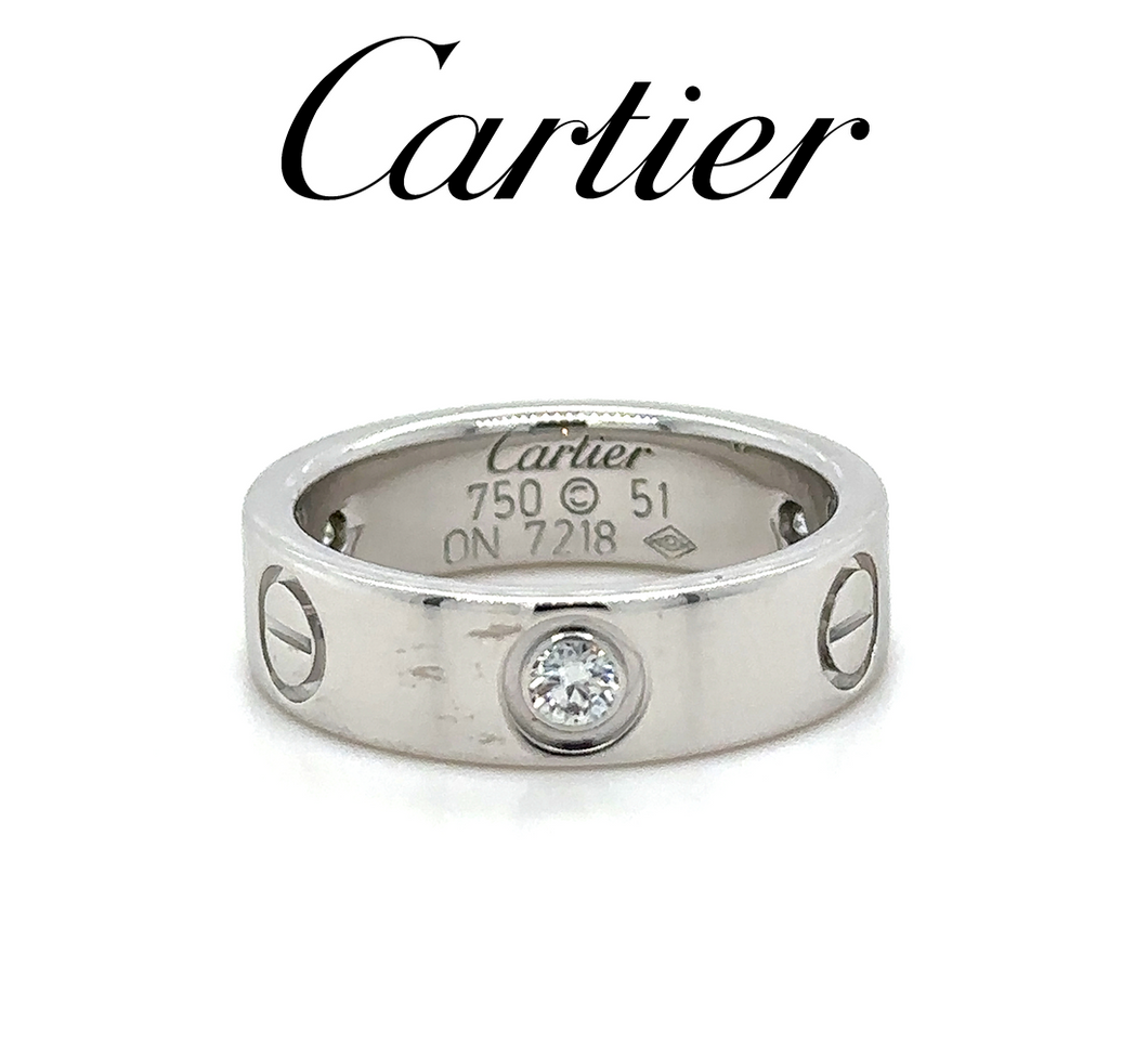 Cartier Love Ring with 3 Diamonds