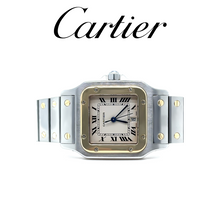 Load image into Gallery viewer, Cartier Santos Galbée Quartz Two-Tone Watch