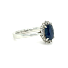 Load image into Gallery viewer, Cerrone 18ct White Gold Sapphire &amp; Diamond Ring 2.22ct 3.8g