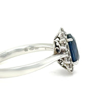 Load image into Gallery viewer, Cerrone 18ct White Gold Sapphire &amp; Diamond Ring 2.22ct 3.8g