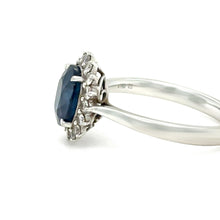 Load image into Gallery viewer, Cerrone 18ct White Gold Sapphire &amp; Diamond Ring 2.22ct 3.8g