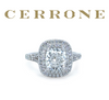 Cerrone 18ct White Gold Double Halo Cushion Cut Diamond Ring 2.27ct