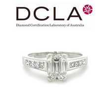 Load image into Gallery viewer, DCLA 18ct White Gold and Platinum Diamond Engagement Ring 1.94ct