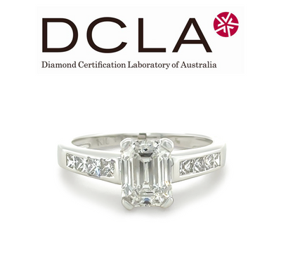 DCLA 18ct White Gold and Platinum Diamond Engagement Ring 1.94ct