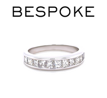 Load image into Gallery viewer, 18ct White Gold Diamond Half Eternity Ring 1.00ct 3.8g