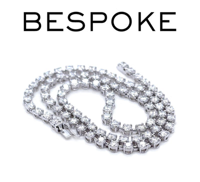 18ct White Gold Diamond Necklace 10.28ct 19.7g