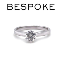 Load image into Gallery viewer, 18ct White Gold Round Brilliant Cut Diamond Ring 0.51ct 2.81g