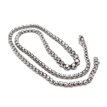 Load image into Gallery viewer, Platinum Graduated Diamond Necklace 5.00ct 26.9g