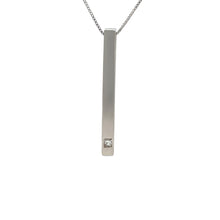 Load image into Gallery viewer, Bespoke 18ct White Gold Diamond Pendant &amp; Necklace 0.05ct