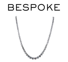 Load image into Gallery viewer, Platinum Graduated Diamond Necklace 5.00ct 26.9g