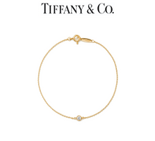 Load image into Gallery viewer, Tiffany &amp; Co 18ct Yellow Gold Elsa Peretti Diamonds by the Yard Bracelet 0.08ct 1g