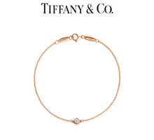 Load image into Gallery viewer, Tiffany &amp; Co. 18ct Rose Gold Elsa Peretti Diamonds by the Yard Bracelet 0.07ct 1.3g