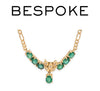18ct Yellow Gold Emerald & Diamond Pendant Necklace 1.40ct 7.4g