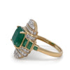 14ct Yellow Gold Emerald & Diamond Set 
