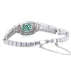 Bespoke 14ct White Gold Emerald & Diamond 