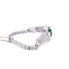 Bespoke 14ct White Gold Emerald & Diamond 