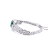 Bespoke 14ct White Gold Emerald & Diamond 