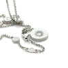 Georg Jensen Sterling Silver Daisy Long Necklace 12.5g