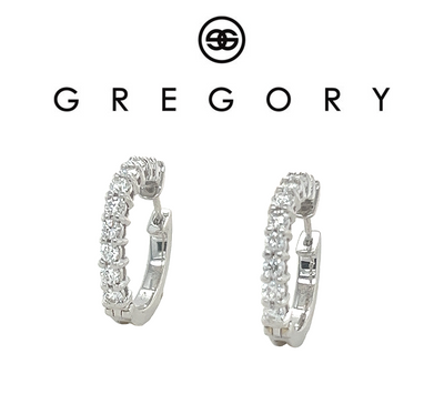 Gregory Diamond Hoop Earrings 1.50ct